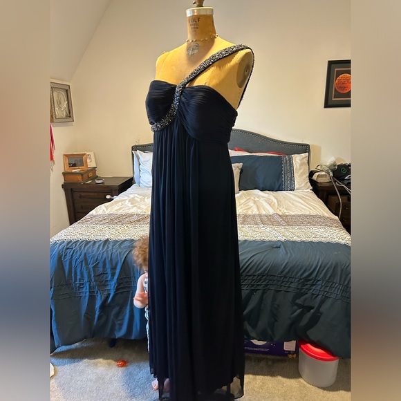 Midnight blue Xscape gown sz 14W - Picture 1 of 11